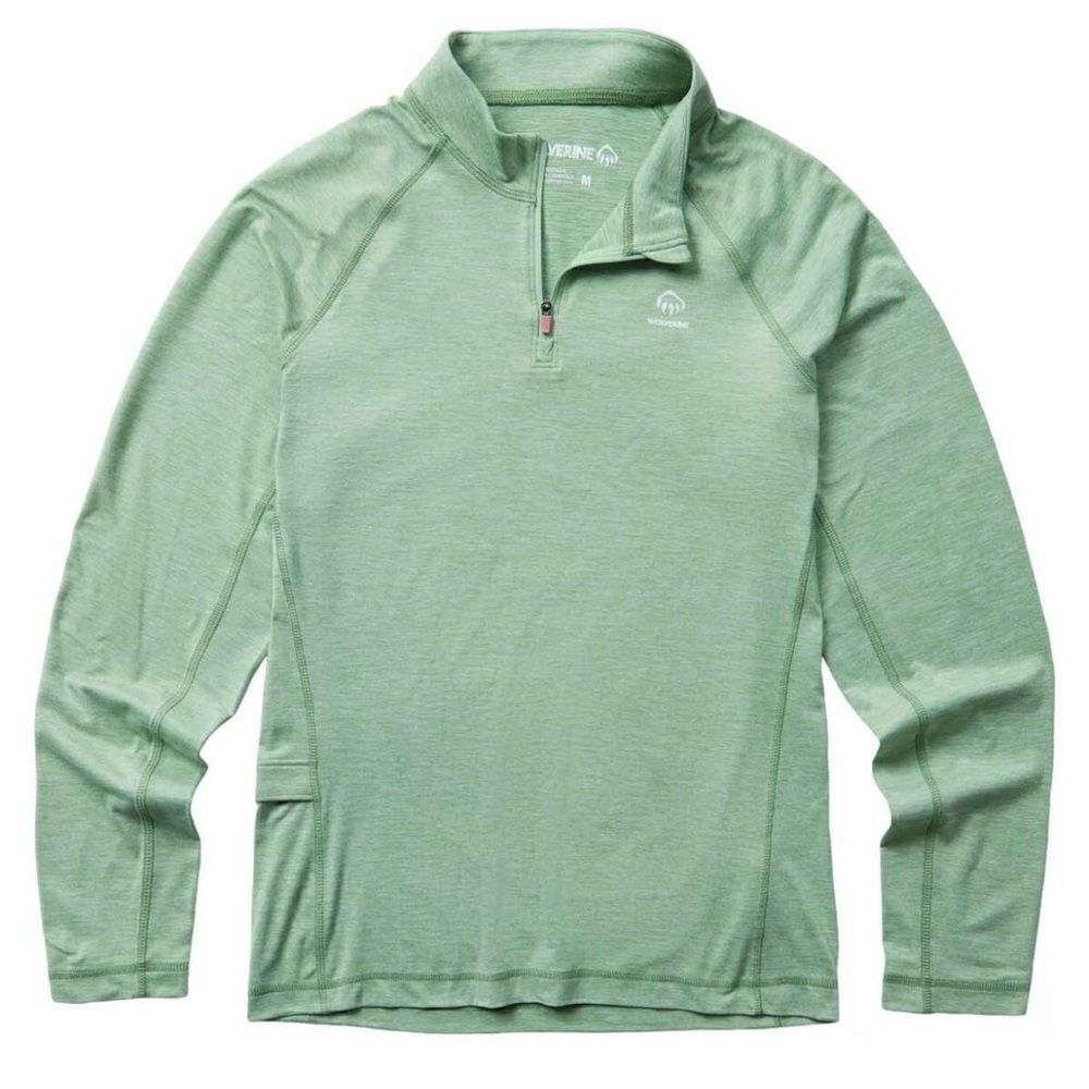 WOLVERINE Women's Sun Stop Long Sleeve Casual Shirt Green Size XXL